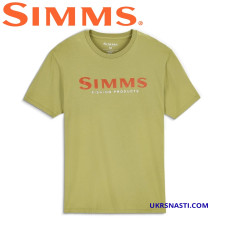 Футболка Simms Logo T-shirt Tent Green размер XL